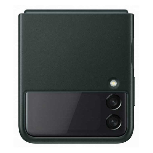 фото Чехол (клип-кейс) samsung leather cover, для samsung galaxy z flip3, зеленый [ef-vf711lgegru]