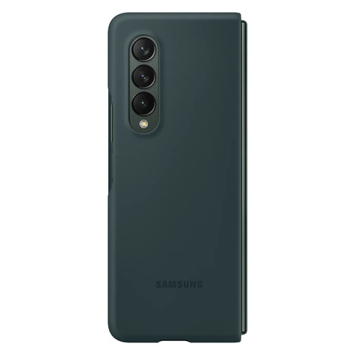 фото Чехол (клип-кейс) samsung silicone cover, для samsung galaxy z fold3, зеленый [ef-pf926tgegru]