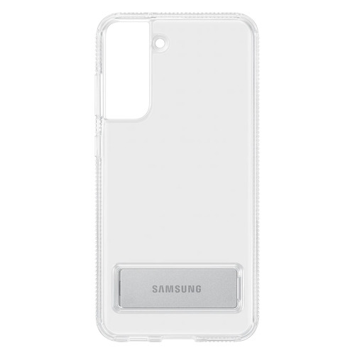 фото Чехол (клип-кейс) samsung clear standing cover, для samsung galaxy s21 fe, прозрачный [ef-jg990ctegru]