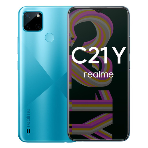 фото Смартфон realme c21y 4/64gb, голубой