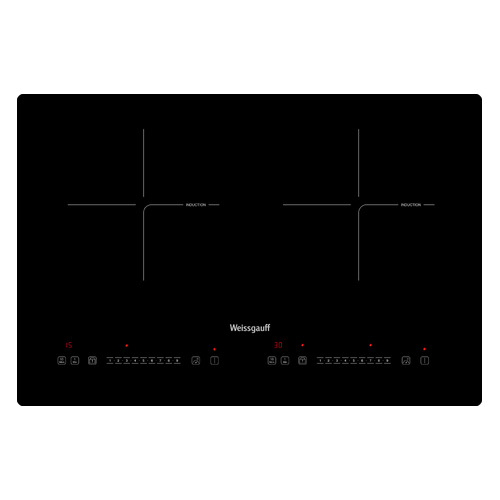 фото Индукционная варочная панель weissgauff hi 412 h, независимая, черный