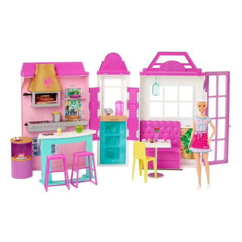 

Игровой набор Barbie Гриль-ресторан с куклой [hbb91], Гриль-ресторан с куклой