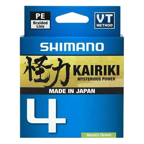 

Леска SHIMANO Kairiki 4 PE, плетеная, 0.1мм, 150м, 6.8кг, зеленый [ldm54te0810015g], 4 PE