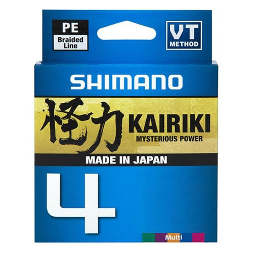 

Леска SHIMANO Kairiki 4 PE, плетеная, 0.2мм, 150м, 13.8кг, мультиколор [ldm54te2020015m], 4 PE
