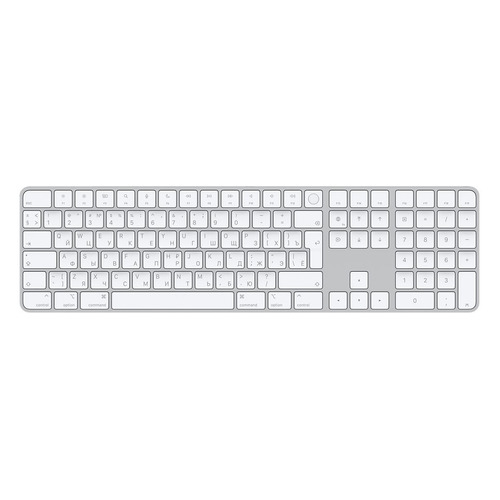 фото Клавиатура apple magic keyboard with touch id and numeric keypad серый [mk2c3rs/a]