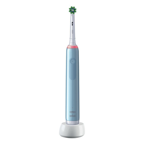 фото Электрическая зубная щетка oral-b pro 3/d505.513.3 crossaction, цвет: голубой