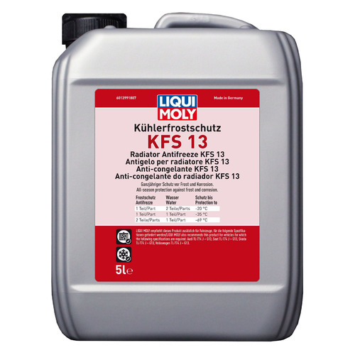 фото Антифриз liqui moly kuhlerfrostschutz kfs 13 g13 красный 5л (21140)