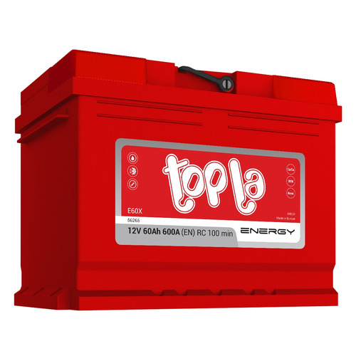 

Аккумулятор автомобильный TOPLA E60X 60Ач 600A [108160], E60X