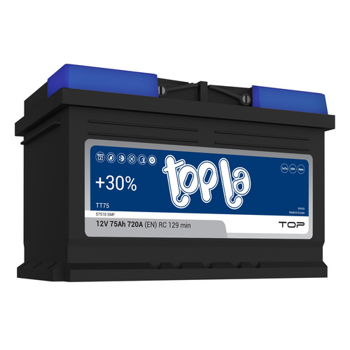 

Аккумулятор автомобильный TOPLA TT75 75Ач 720A [118072], TT75