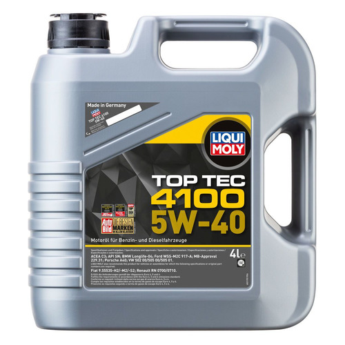 фото Моторное масло liqui moly top tec 4100 5w-40 4л. синтетическое [7547]