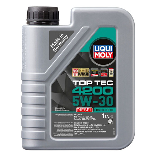 фото Моторное масло liqui moly top tec 4200 diesel 5w-30 1л. синтетическое [2375]