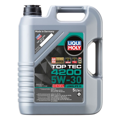 фото Моторное масло liqui moly top tec 4200 diesel 5w-30 5л. синтетическое [2376]