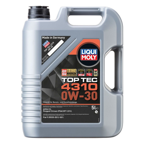 фото Моторное масло liqui moly top tec 4310 0w-30 5л. полусинтетическое [2362]