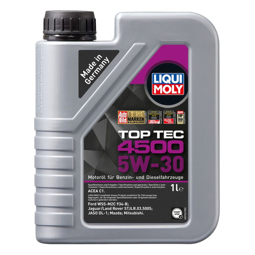 фото Моторное масло liqui moly top tec 4500 5w-30 1л. синтетическое [2317]