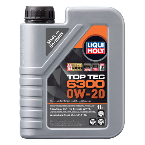 

Моторное масло LIQUI MOLY Top Tec 6300 0W-20 1л. синтетическое [21216], Top Tec 6300