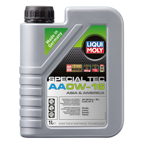 

Моторное масло LIQUI MOLY Special Tec AA 0W-16 1л. синтетическое [21326], Special Tec AA
