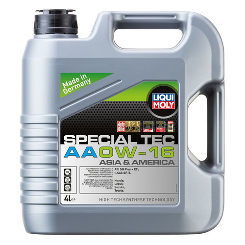 фото Моторное масло liqui moly special tec aa 0w-16 4л. синтетическое [21327]