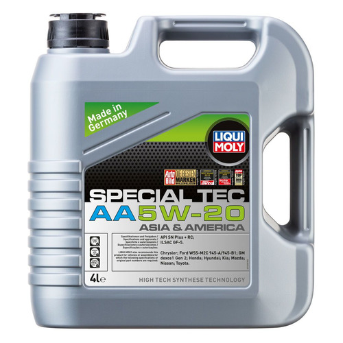

Моторное масло LIQUI MOLY Special Tec AA 5W-20 4л. синтетическое [7621], Special Tec AA