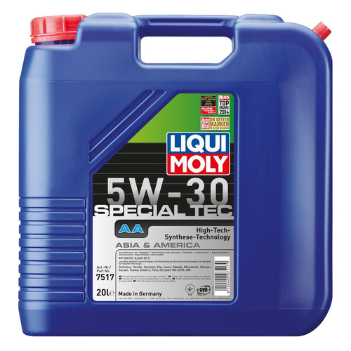 фото Моторное масло liqui moly special tec aa 5w-30 20л. синтетическое [7517]