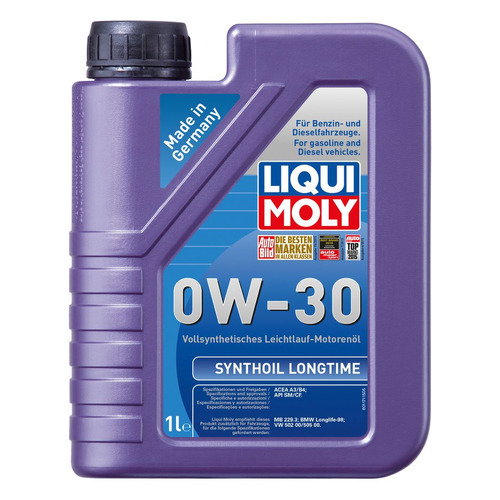 фото Моторное масло liqui moly synthoil longtime 0w-30 1л. синтетическое [8976]