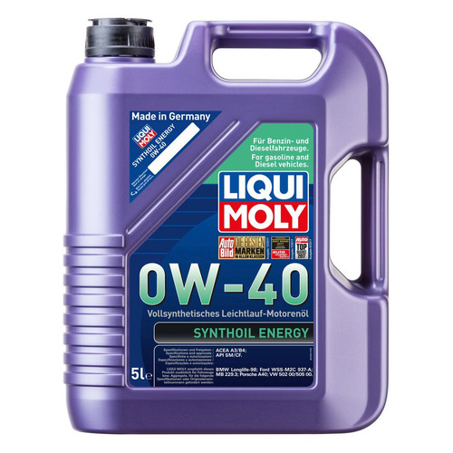 фото Моторное масло liqui moly synthoil energy 0w-40 5л. синтетическое [1923]