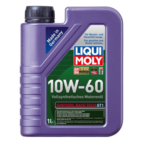 фото Моторное масло liqui moly synthoil race tech gt1 10w-60 1л. синтетическое [1943]