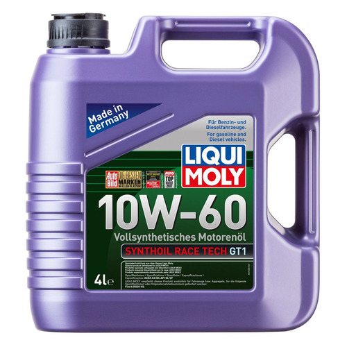 фото Моторное масло liqui moly synthoil race tech gt1 10w-60 4л. синтетическое [7535]