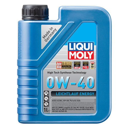 фото Моторное масло liqui moly leiсhtlauf energy 0w-40 1л. синтетическое [39034]