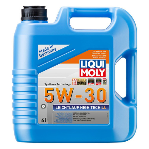 фото Моторное масло liqui moly leichtlauf high tech ll 5w-30 4л. синтетическое [39006]