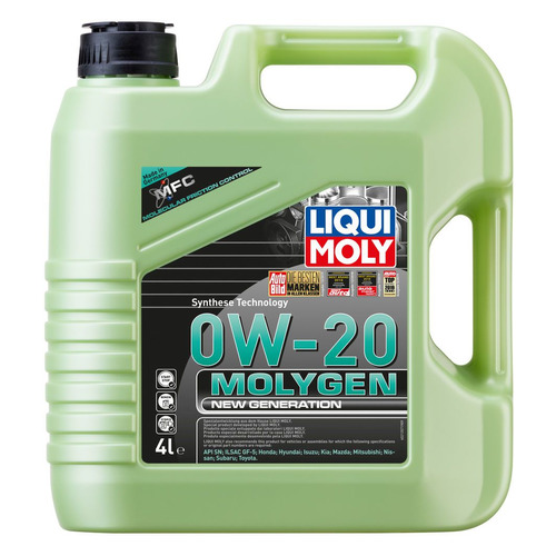 фото Моторное масло liqui moly molygen new generation 0w-20 4л. синтетическое [21357]