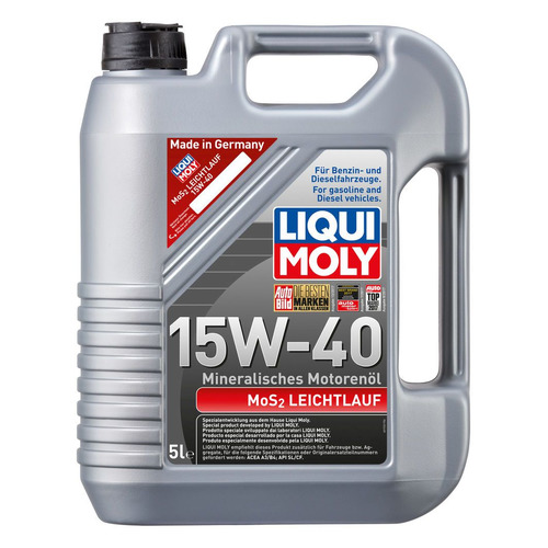 фото Моторное масло liqui moly mos2 leichtlauf 15w-40 5л. минеральное [1933]