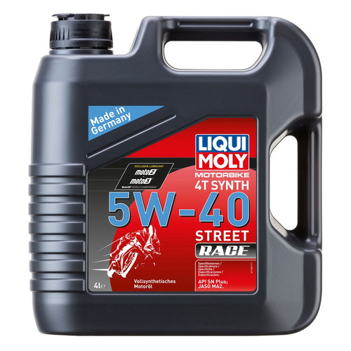 фото Моторное масло liqui moly motorbike 4t synth street race 5w-40 4л. синтетическое [1685]