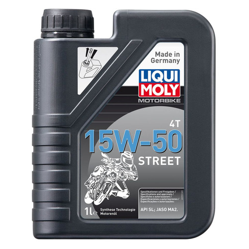 фото Моторное масло liqui moly motorbike 4t street 15w-50 1л. синтетическое [2555]