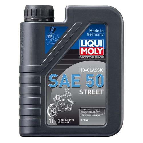 фото Моторное масло liqui moly motorbike hd-classic street sae50 1л. минеральное [1572]