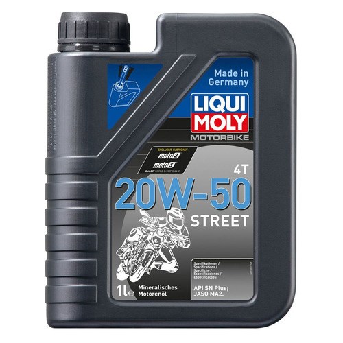 фото Моторное масло liqui moly motorbike 4t street 20w-50 1л. минеральное [7632]