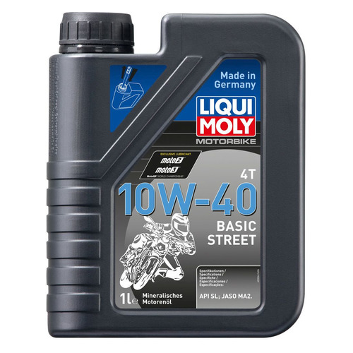 фото Моторное масло liqui moly motorbike 4t basic street 10w-40 1л. минеральное [3044]