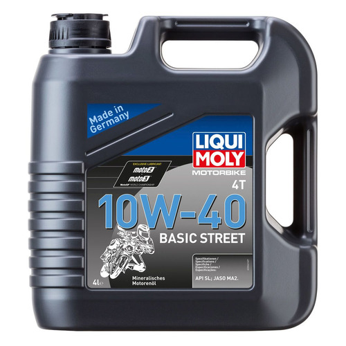 фото Моторное масло liqui moly motorbike 4t basic street 10w-40 4л. минеральное [3046]