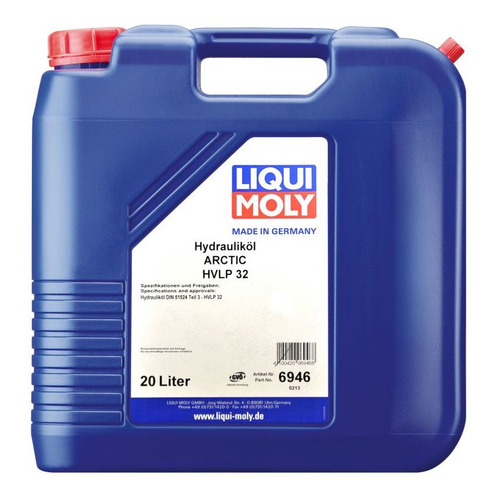 фото Масло гидравлическое liqui moly hydraulikoil arctic hvlp 32, минерал., 20л [6946]