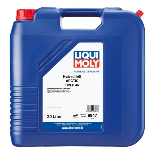 фото Масло гидравлическое liqui moly hydraulikoil arctic hvlp 46, минерал., 20л [6947]