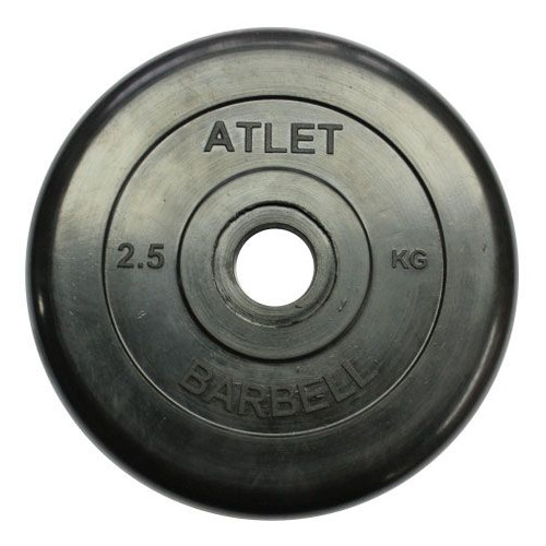 

Диск Mb Barbell MB-AtletB51-2,5 для штанги обрезин. 2.5кг черный, MB-AtletB51-2,5