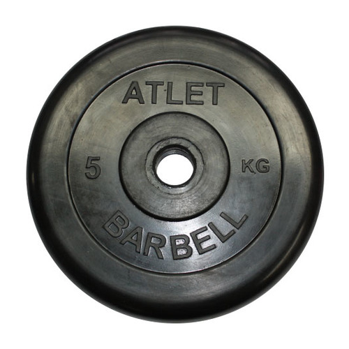 

Диск Mb Barbell MB-AtletB51-5 для штанги обрезин. 5кг черный, MB-AtletB51-5