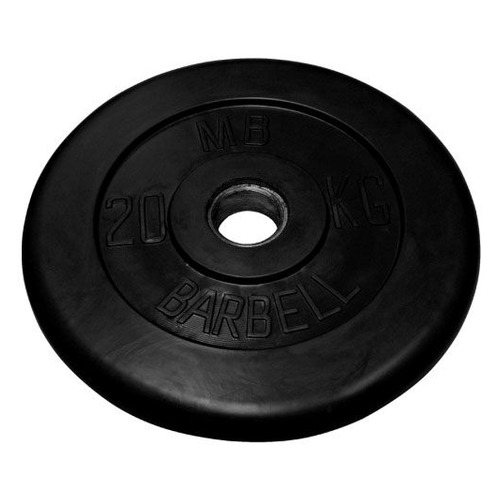 

Диск Mb Barbell MB-PltB51-20 для штанги обрезин. 20кг черный, MB-PltB51-20
