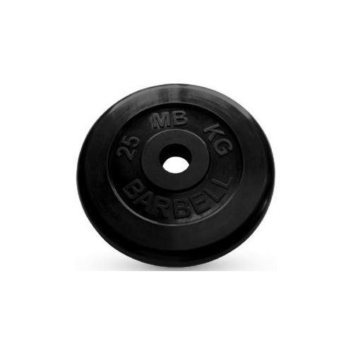 фото Диск mb barbell mb-pltb51-25 для штанги обрезин. 25кг черный