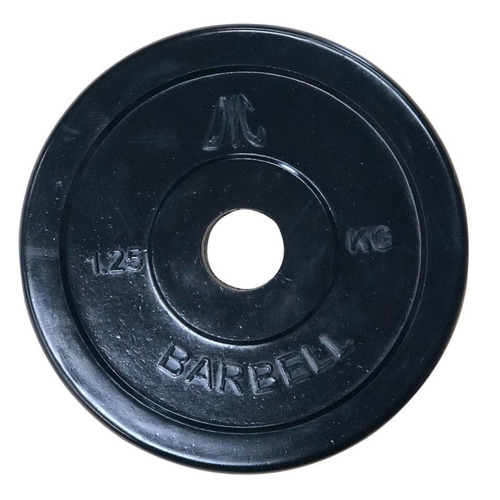 

Диск DFC WP021-26-1,25 для штанги обрезин. 1.25кг черный, WP021-26-1,25