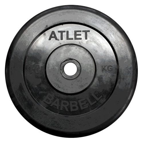 

Диск Mb Barbell MB-AtletB26-10 для штанги обрезин. 10кг черный, MB-AtletB26-10