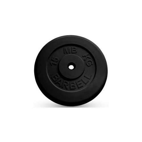 

Диск Mb Barbell MB-PltB26-15 для штанги обрезин. 15кг черный, MB-PltB26-15