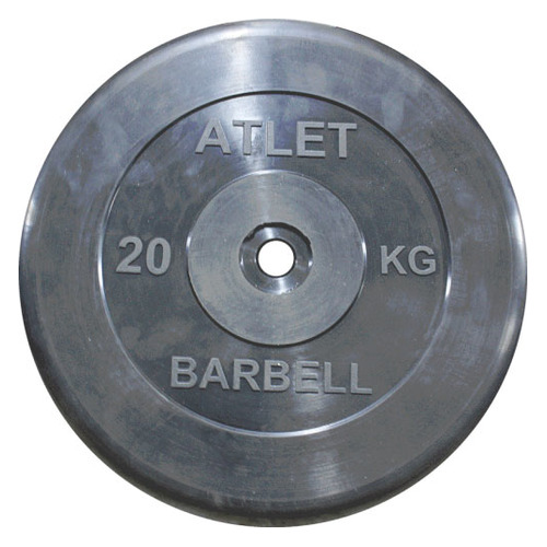 

Диск Mb Barbell MB-AtletB31-20 для штанги обрезин. 20кг черный, MB-AtletB31-20