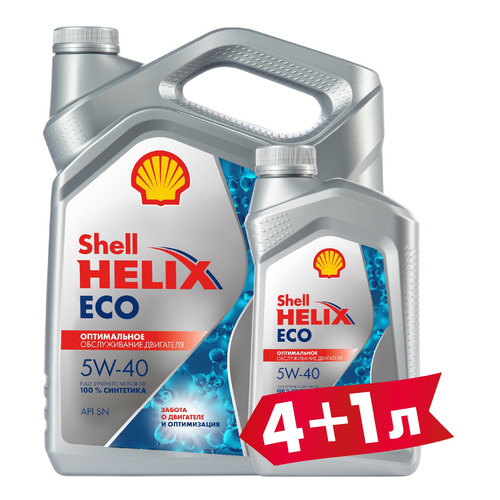 фото Моторное масло shell helix eco 5w-40 5л. синтетическое [550058241-41]