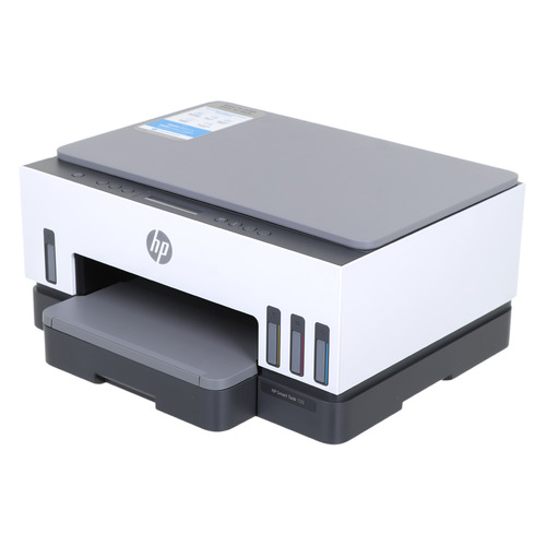 

МФУ струйный HP Smart Tank 720 AiO, A4, цветной, струйный, серый [6uu46a], 720 AiO