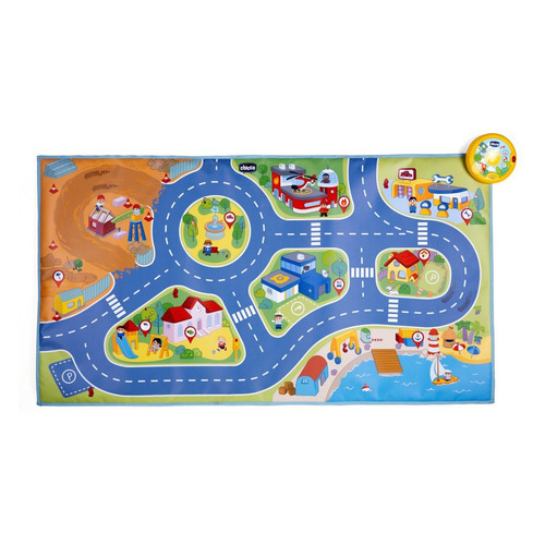 фото Развивающий коврик chicco electronic city playmat пластик (от 2 лет)